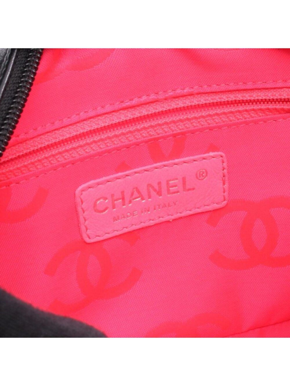 Chanel Handbag Cambon Line Black Leather Aninesa pouch - Picture 4 of 7